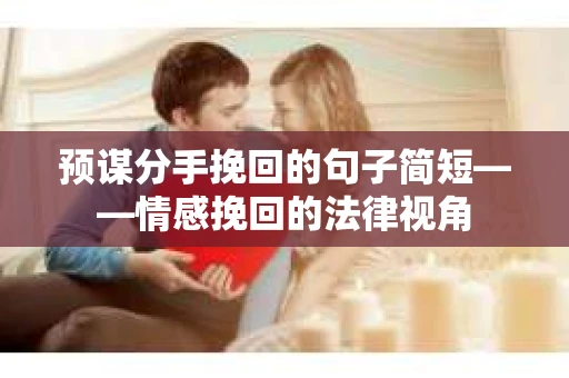 预谋分手挽回的句子简短——情感挽回的法律视角