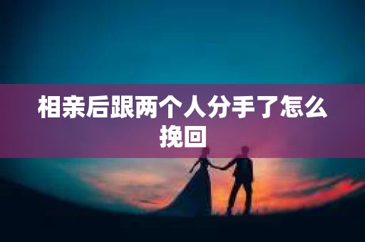 相亲后跟两个人分手了怎么挽回
