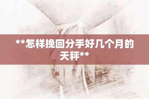 **怎样挽回分手好几个月的天秤**