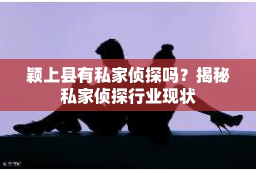 颖上县有私家侦探吗？揭秘私家侦探行业现状