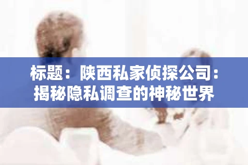 标题：陕西私家侦探公司：揭秘隐私调查的神秘世界