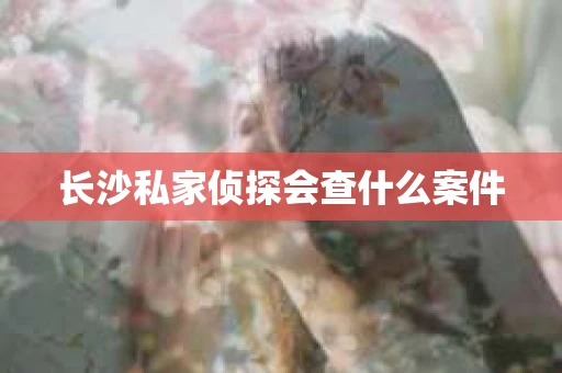 长沙私家侦探会查什么案件