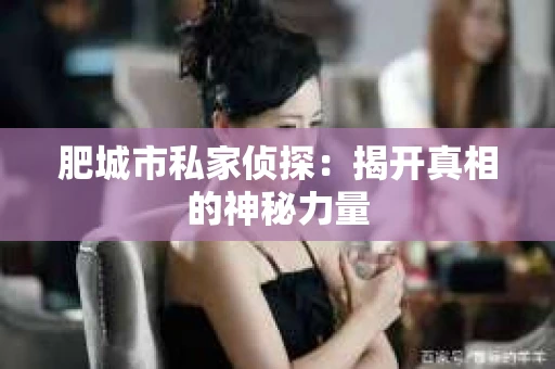 肥城市私家侦探：揭开真相的神秘力量