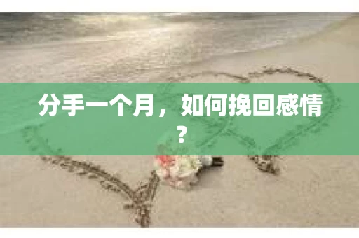 分手一个月，如何挽回感情？