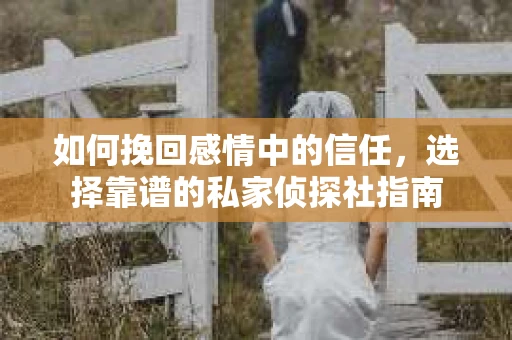如何挽回感情中的信任，选择靠谱的私家侦探社指南